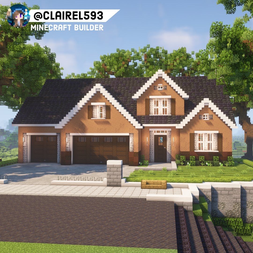 Minecraft suburban house