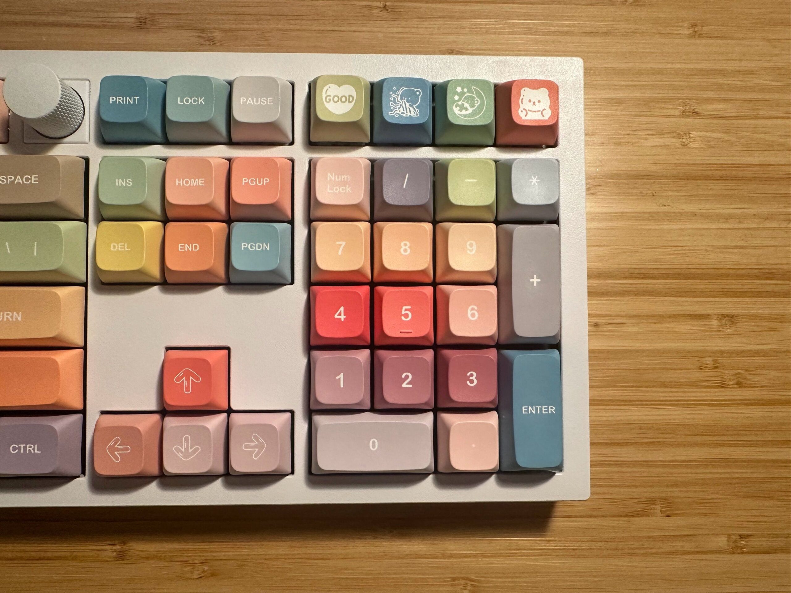 Cute Rainbow Candy Keycaps for Mechanical Gaming Keyboard | 133 keys | Cherry Profile | MX Switch Type | PBT Material