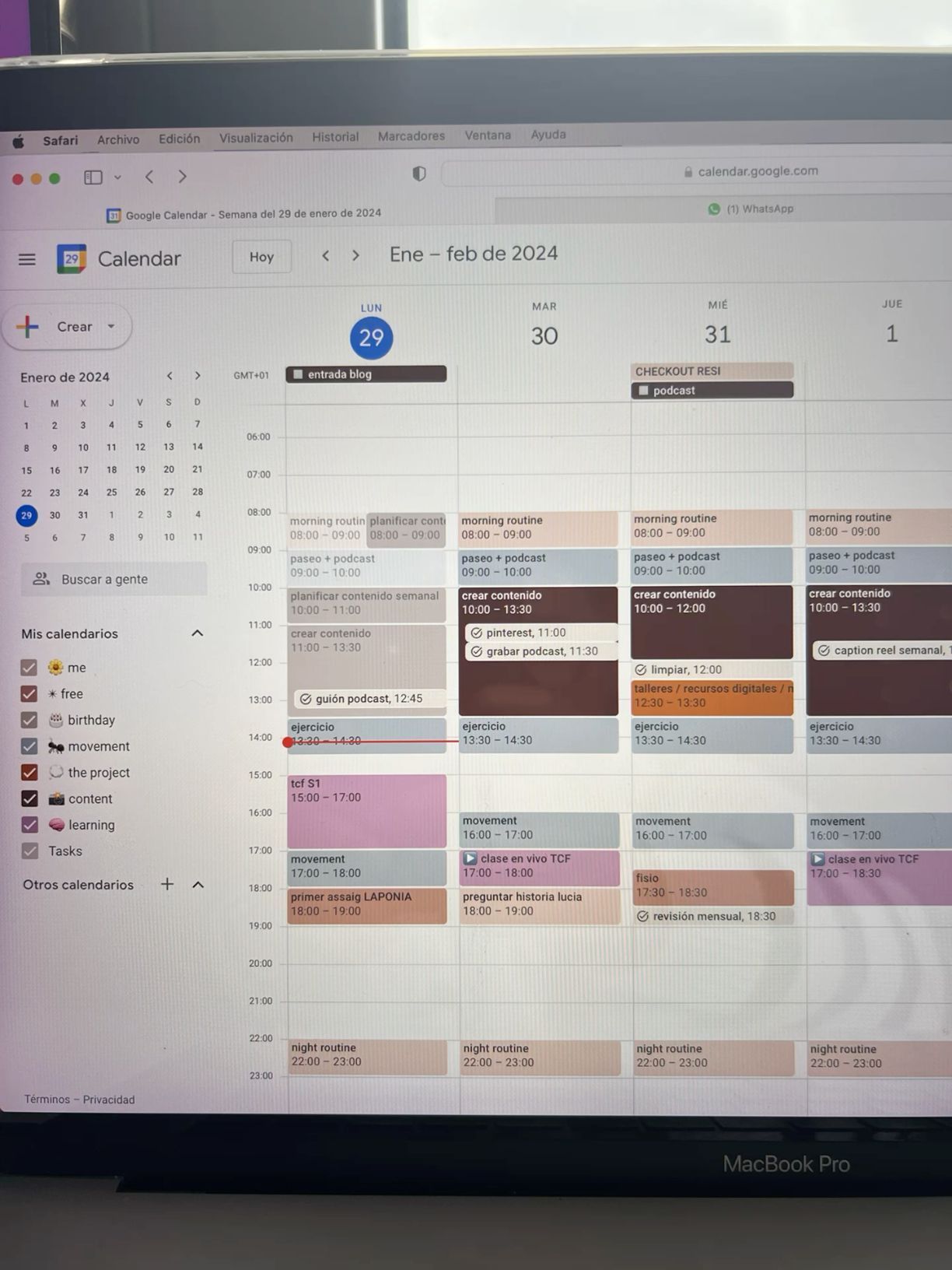 google calendar color palette inspo howtostudy🗓