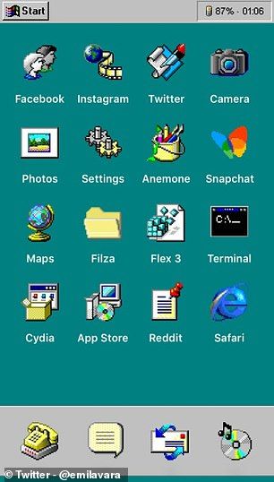 Transform your iPhone into 24-year-old PC with replica of Windows 95