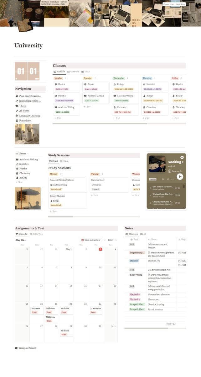 Notion-based template